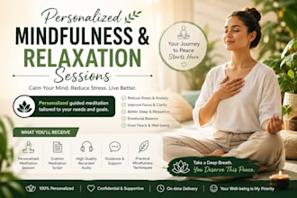 create personalized mindfulness and relaxation sessions