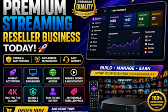 setup reseller panel, strong8k,lion ott ,dream 4k , trex panel , tivione mega
