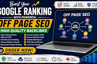 do monthly off page seo service using authority white hat dofollow backlinks
