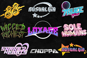 draw streetwear logo custom, psychedelic, edgy, y2k, grunge for you