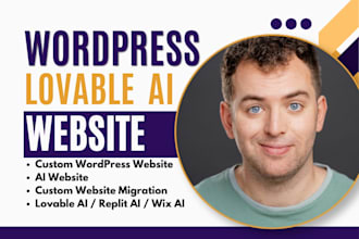 build migrate wordpress website lovable ai website replit ai website developer