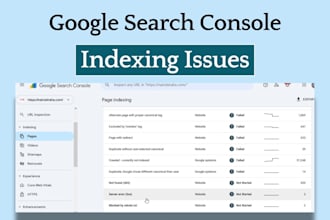 fix noindex, gsc indexing issues, 404 errors, broken links and canonical tags