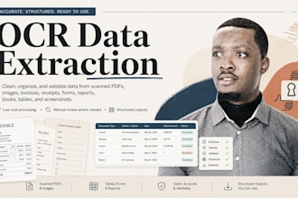 extract and organize data from pdfs and images using ocr