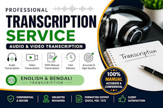 do accurate audio and video transcription