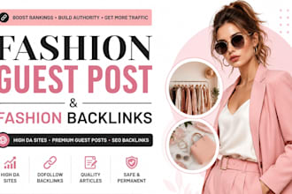 create fashion guest post and high da fashion backlinks