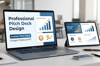 design an investor pitch deck and crowdfunding video presentation