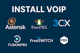 install voip sip trunk for asterisk, freepbx, fusionpbx, freeswitch,3cx and zoom
