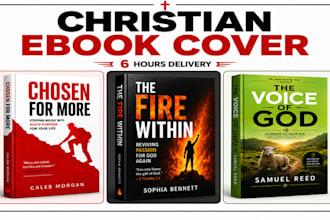 design christian book cover, paperback cover, amazon kdp ebook cover