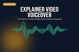 create a professional ai voiceover for your explainer video or youtube content