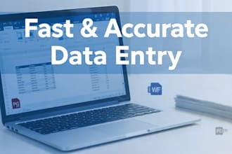 do fast and accurate data entry and english typing
