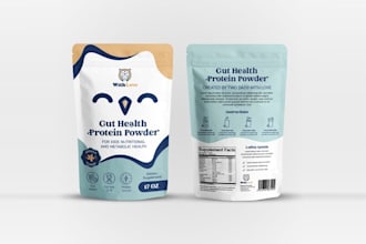 do premium pouch packaging label design