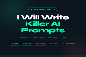 write custom chatgpt and claude ai prompts for your business
