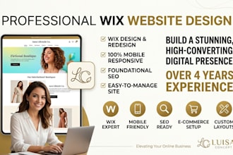 design or redesign a professional wix website