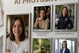 create professional ai headshots and business portraits