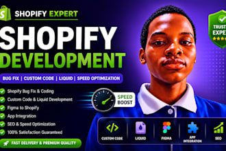 shopify developer for shopify website design, SEO, speed optimization analytics