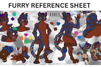 draw furry reference sheet furry ref sheet nsfw furry art illustration commision