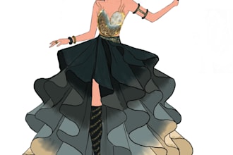 create fashion illustrations and collection concepts