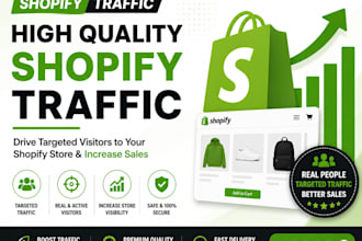 do organic shopify traffic, website promotion to boost shopify sales