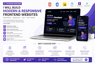 build a responsive frontend website