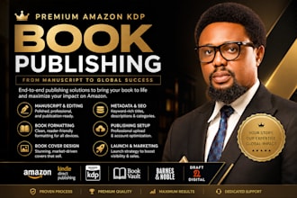 format, design, and upload your book to amazon KDP