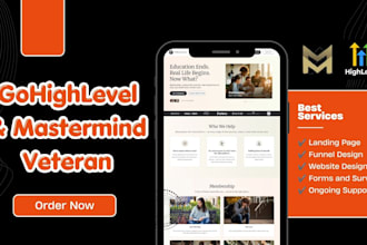 setup gohighlevel online course sales funnel mastermind