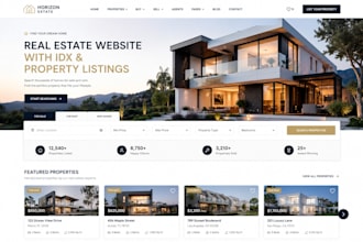do professional real estate website with idx and property listings