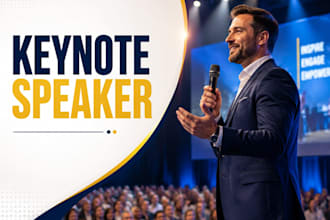 deliver an inspiring keynote speech for your event or conference