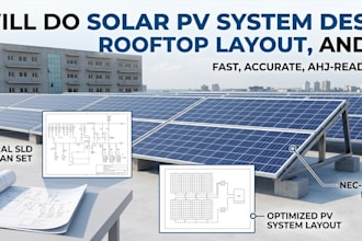 do solar pv system design rooftop solar panel layout and sld