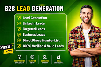 do b2b lead generation and linkedin lead research