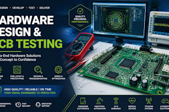 provide hardware design, troubleshooting and pcb testing results