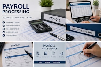 do accurate payroll processing, pay slips and payroll report