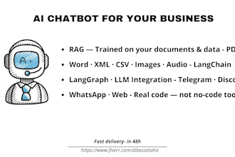 code a custom ai chatbot for your business using rag langchain and llm