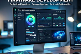develop embedded firmware for smart led driver pcb and lighting systems