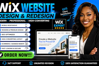build wix website, wix website redesign, wix website design