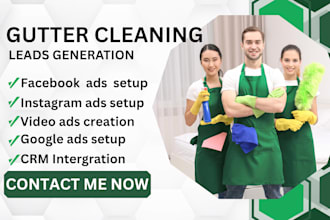 gutter cleaning leads, gutter cleaning facebook ads, gutter cleaning google ads