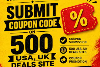 coupon code promotion submit coupon code on 500 deal site coupon code submission