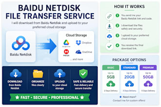 transfer your authorized baidu netdisk files to google drive