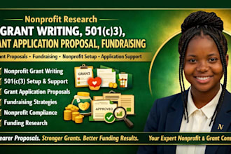 do nonprofit research grant writing 501c3 grant application proposal fundraising