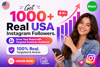 do organic instagram promotion 1000 USA followers
