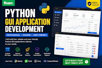 build python desktop gui applications