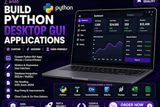 build python desktop gui applications