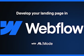 design and build a responsive webflow landing page