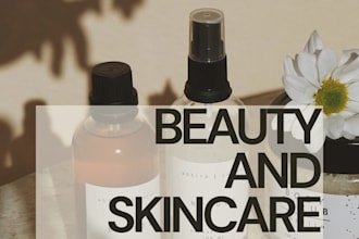 write skincare instagram captions and social media content