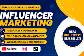 do instagram, yt, influencer marketing, outreach and campaign management