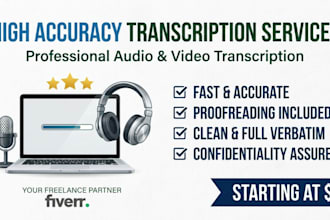 transcribe audio or video files with high accuracy