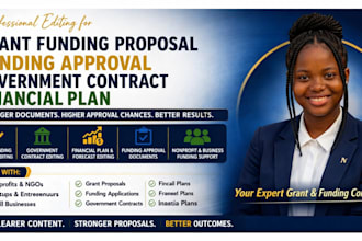 write grant funding proposal, grant approval government contract financial plan