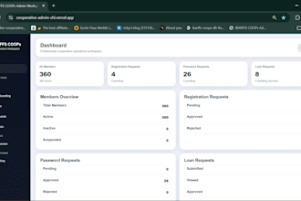 build a cooperative management system with admin dashboard and mobile app