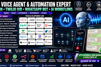 voice agent n8n twilio IVR ai receptionist vapi agora 11labs copilot open ai bot