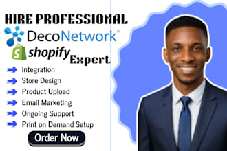 design, customize and optimize your deconetwork ecommerce store website