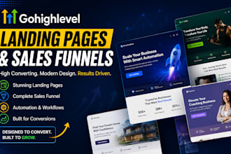 gohighlevel landing page go highlevel sales funnel gohighlevel website design
